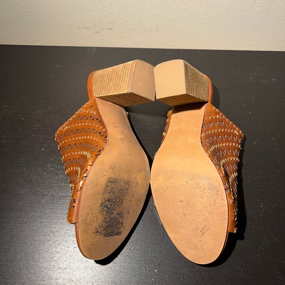 Jeffrey Campbell Brown Leather Mules - Picture 6 of 6